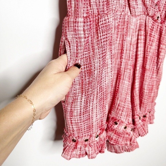 Revolve Tularosa Amelia Romper Wrap Neck Sleeveless Women Bright Red Size Medium - Picture 4 of 6